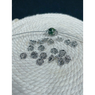 Charm bạc ốp hạt đá