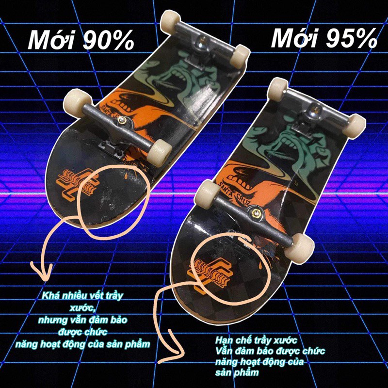 Mới 90%] 32mm Ván trượt ngón tay fingerboard, chính hãng Techdeck
