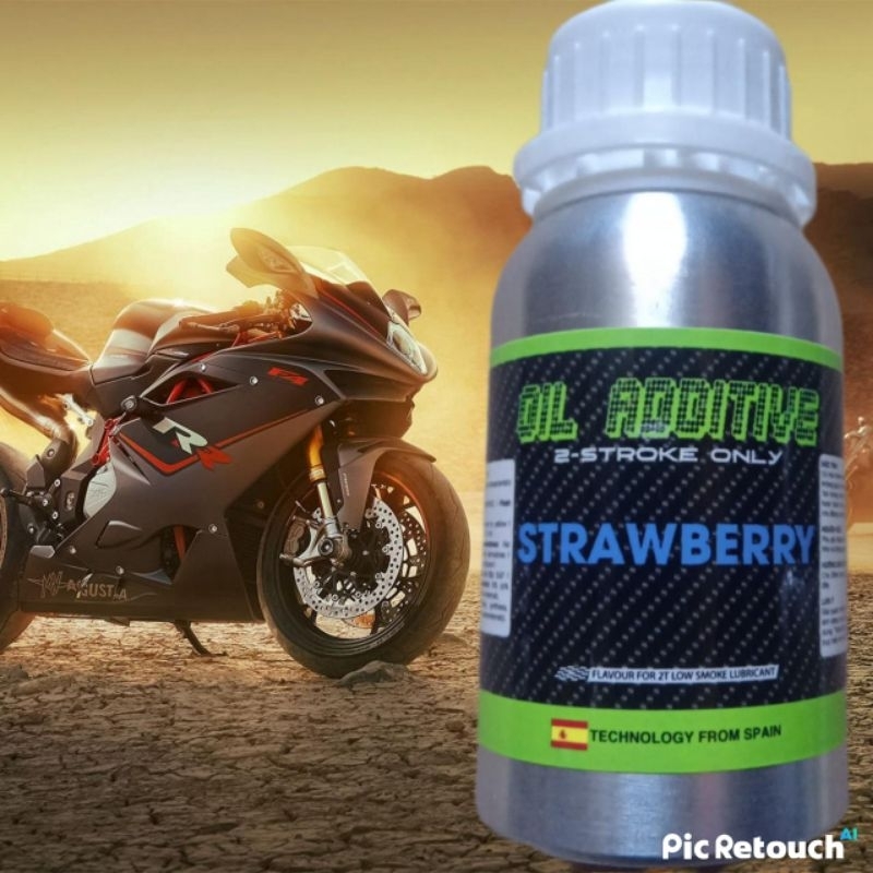 Phụ gia tinh dầu thơm 2 thì cao cấp. Mùi SINGUM, REDBULL, DÂU TÂY 120ml. Nhập khẩu USA. Pha xăng pha nhớt hoặc xịt pô.
