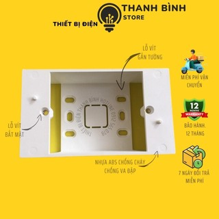 Đế nổi đơn chống cháy lioa dùng cho mặt chữ nhật