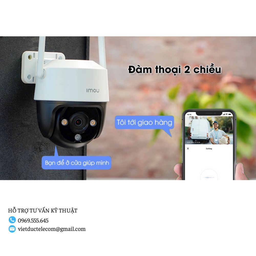 Camera WiFi IMOU IPC-S21FTP Kết Nối Sim 4G, 2MP Ngoài Trời, Xoay 360°, Có màu ban đêm, Cực HOT