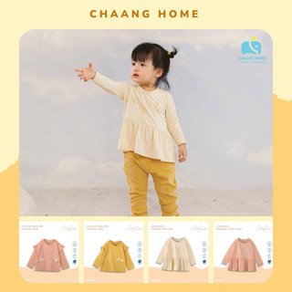 Chaang áo dài tay thu đông cho bé gái Treasure 2023 cotton mềm mát thấm hút mồ hôi Chaanghome