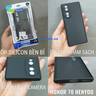 Ốp lưng silicon dẻo đen cao cấp Henyou