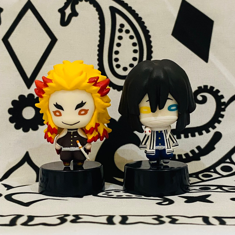 [ CHÍNH HÃNG ] Mô hình chibi Rengoku và Obanai trong Kimetsu no yabai