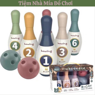 Bộ đồ chơi bóng Bolling vận động cho bé chất liệu nhựa ABS an toàn