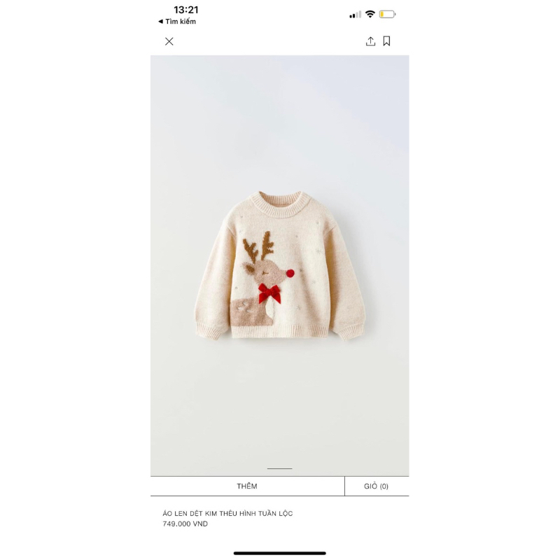 Áo len Za.ra bé cho bé gái 6m-6y