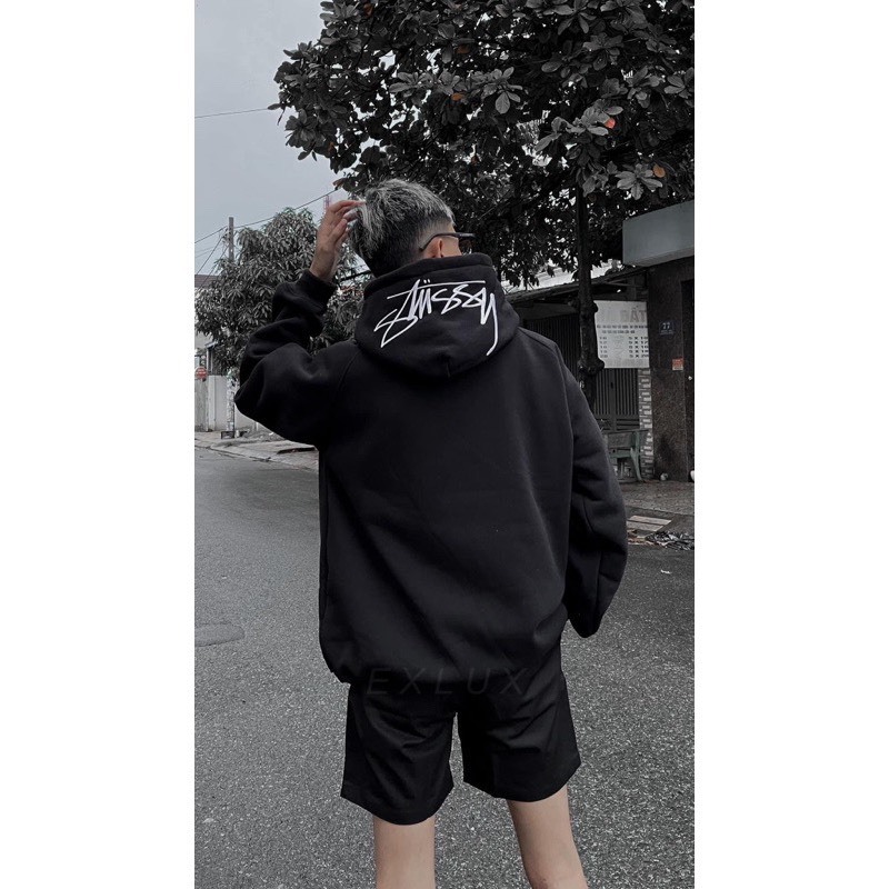 Áo Hoodie STUSSY Mũ Thêu Chất Nỉ Bông Dày Dặn,Áo nỉ thêu full nón mùa đông LATIZIA.VN