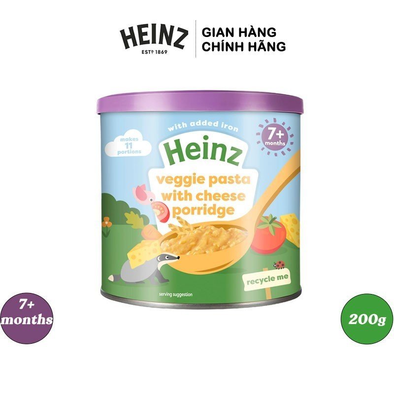  Bột Ăn Dặm Mì Ý Rau Củ Phô Mai HEINZ 200g