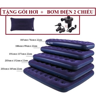 Đệm hơi, nệm hơi giá rẻ TẶNG GỐI HƠI công suất lớn đủ size cho gia đình, du lịch
