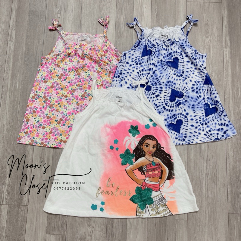 XD- Áo 2 dây nhiều mẫu size 12m-6X