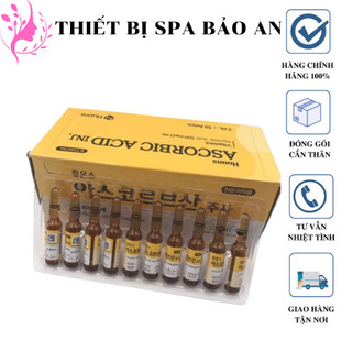 Serum vitamin c chính hãng hàn quốc, tinh chất vitamin c cấp ẩm trắng da mờ thâm nám hộp 50 ống
