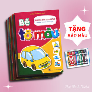 Sách - Bé Tô Màu (Bộ 10 Cuốn Dành Cho Trẻ 3-6 Tuổi Song Ngữ Việt Anh)