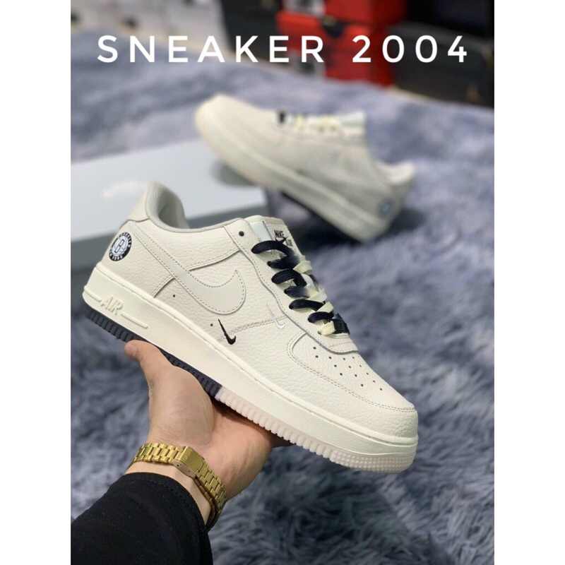 Giày Air Force 1 màu be sữa,Giày AF1 âm dương hàng đẹp thời trang nam nữ full box bill phụ kiện -1_yh