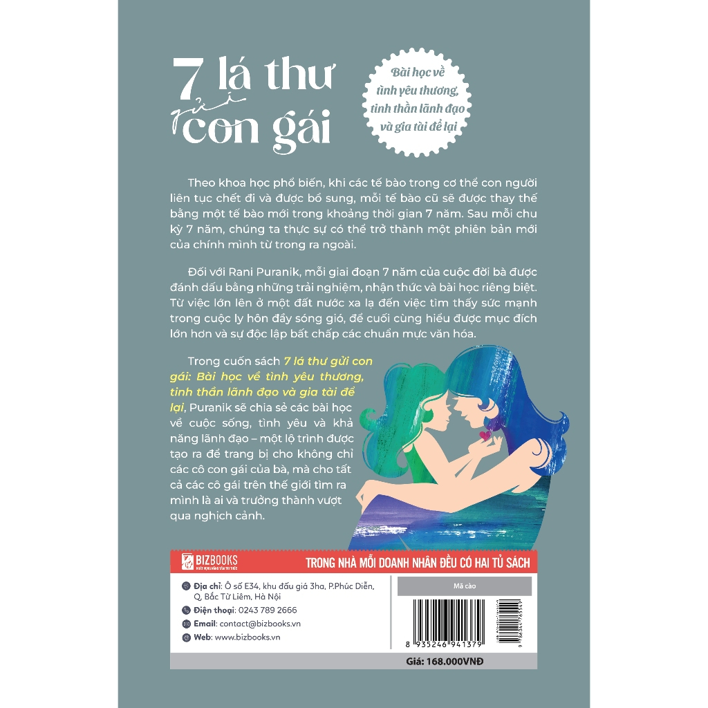 Sách - 7 lá thư gửi con gái: Bài học về tình yêu thương, tinh thần lãnh đạo và gia tài để lại