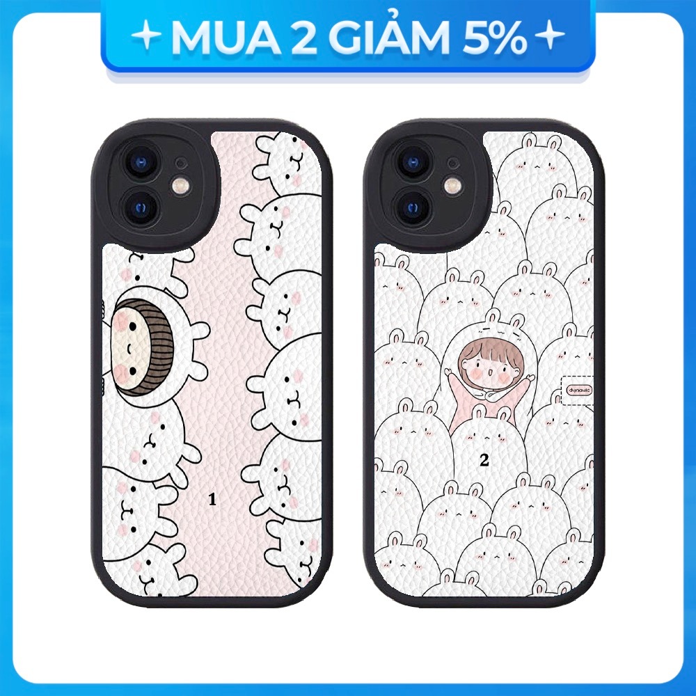 Ốp Lưng iPhone 16 Pro/15 Pro Max/14 Pro Max/16 Pro Max...Vân Da Bảo vệ Camera HìnhỐp Lưng iPhone 16 