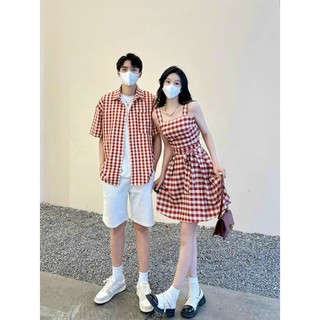 Set Đồ Đôi Nam Nữ, Đồ Đôi Couple Áo nam Váy nữ chất cao cấp cho các Cặp đôi nam nữ