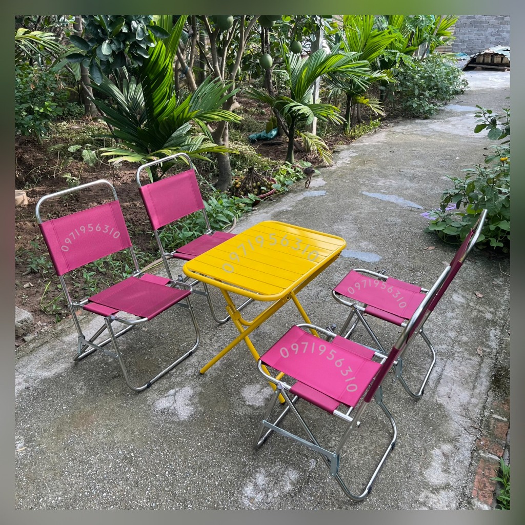 Ghế vải dù, ghế xếp gấp gọn cho quán trà chanh, trà đá, câu cá, dã ngoại