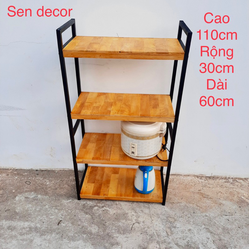 kệ lò vi sóng 4 tầng. kê bếp đa năng kích thước 110x30x60cm