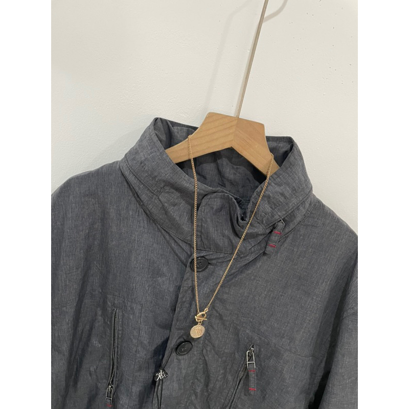 Áo khoác Nhật xám đậm newtag cổ cao siêu xịn