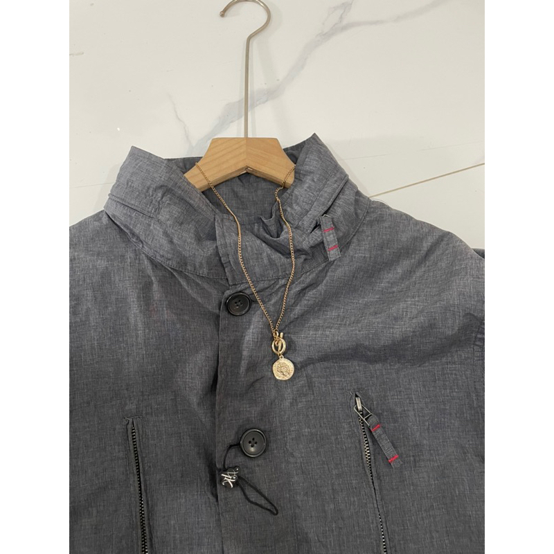 Áo khoác Nhật xám đậm newtag cổ cao siêu xịn