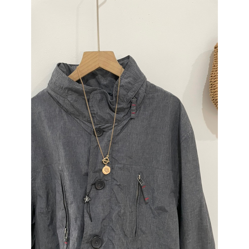 Áo khoác Nhật xám đậm newtag cổ cao siêu xịn