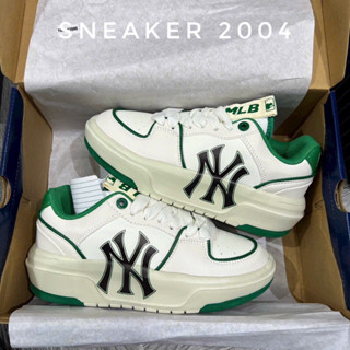  Giày thể thao MLB Chunky Liner Xanh Đen đế cao phối đồ nam nữ hot trend 2023 