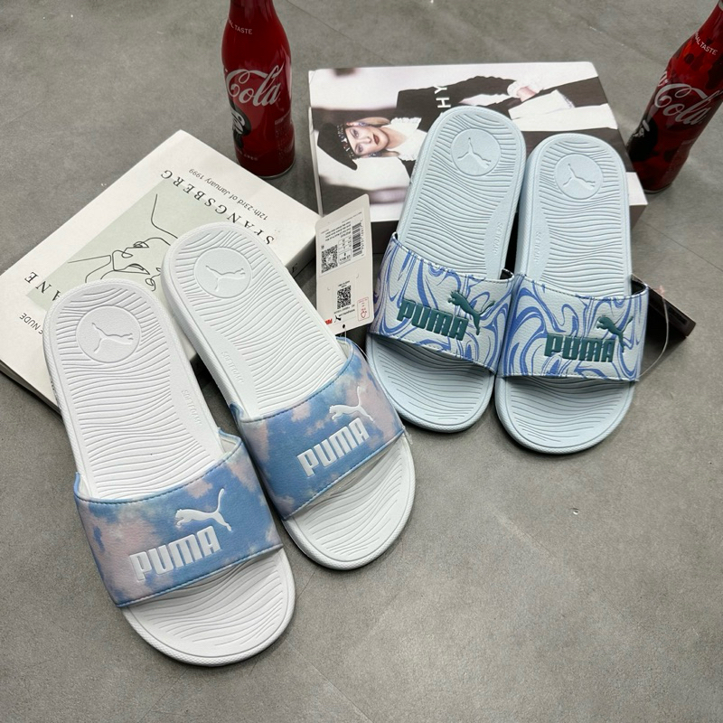 Dép PUMA COOL CAT 2.0 DAYDREAM BLUE  * DÉP PUMA CHÍNH HÃNG  FULL TEM TAG