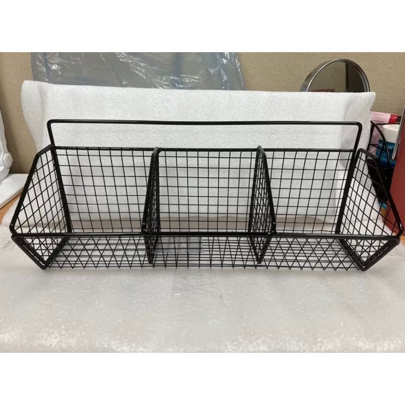 Kệ Ngiêng 3 Khay đựng gia vị dán tường không cần khoa đục, kệ đựng hành tỏi đồ đa năng