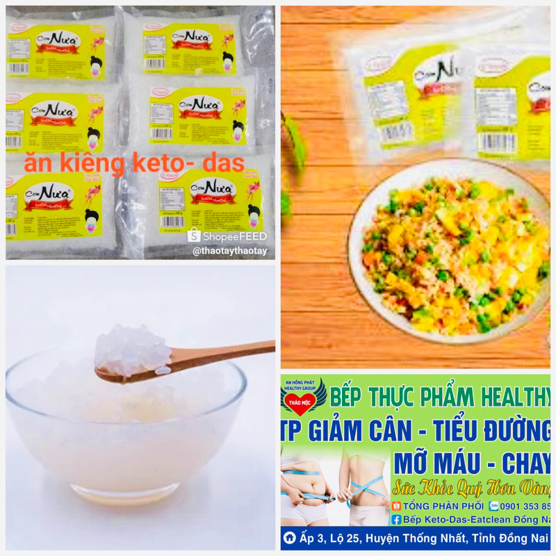 CƠM NƯA VỊ NGUYÊN ĂN KIÊNG GIẢM CÂN, TIỂU ĐƯỜNG