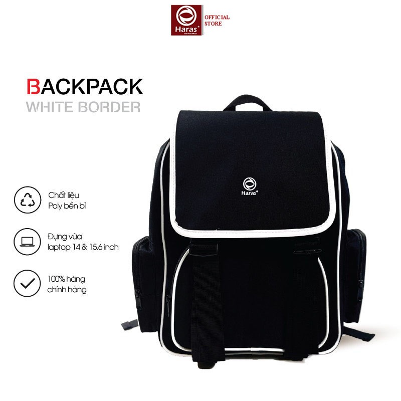 Balo Đi Học Nam Nữ Thời Trang Chất liệu Chống thấm nước HARAS Backpack HR343