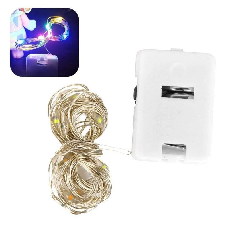 Dây đèn led 1m,2m trang trí sẵn pin