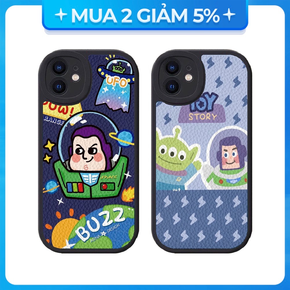 Ốp Lưng iPhone 16 Pro/15 Pro Max/14 Pro Max/16 Pro Max...Vân Da Bảo vệ Camera Hình gấu Toy Story BST