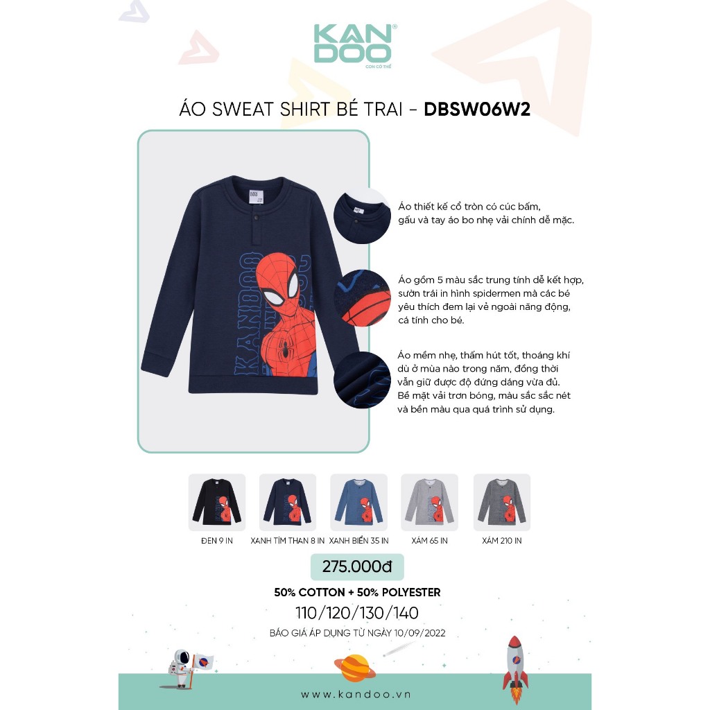 Áo sweatshirt bé trai