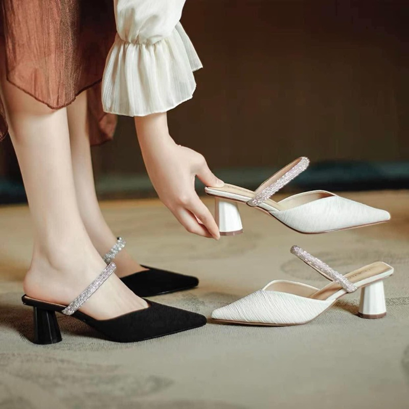 Sục cao gót quai đá - Bunny Shoes
