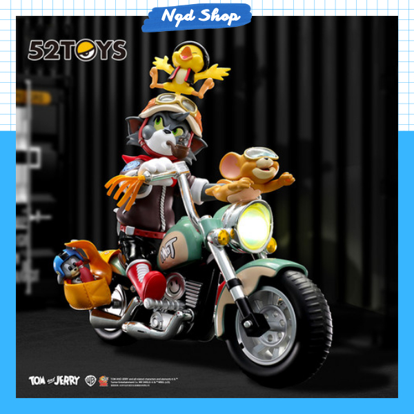 Mô Hình TOM and JERRY Vintage Motorcycle Chính Hãng 52TOYS