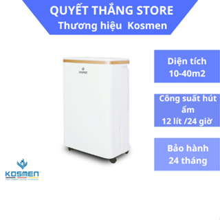 Máy hút ẩm dân dụng kosmen km-12n – dung tích bình nước 3l - bảo hành 24 tháng