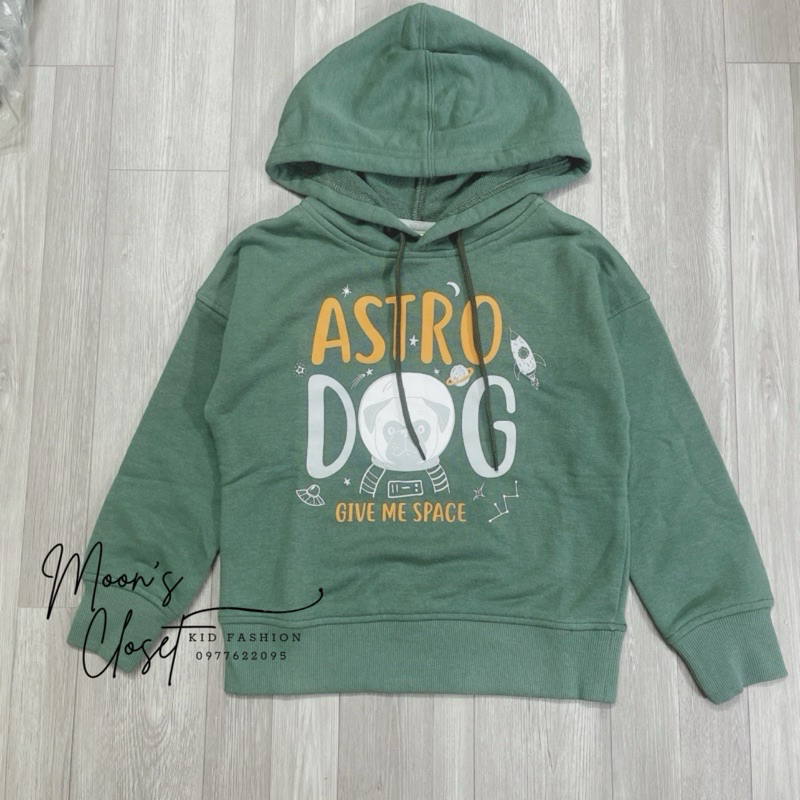 MDK- Áo hoodie nỉ xanh size 4/5y (18-21kg)