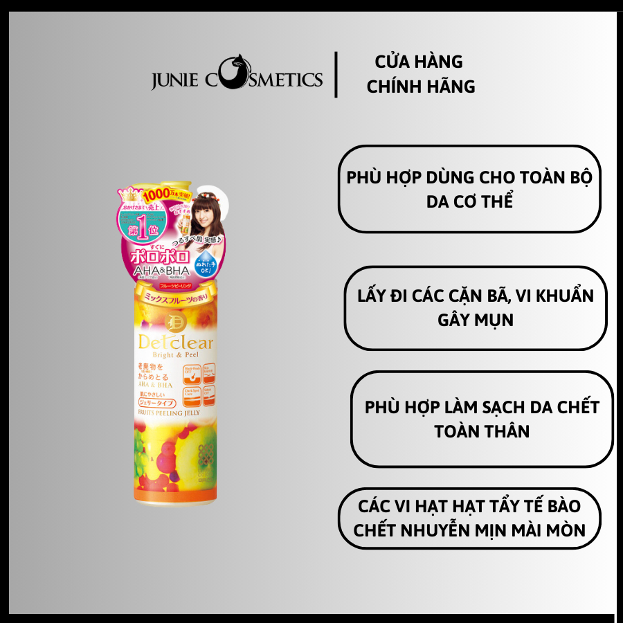 Tẩy Da Chết Mặt Det clear pelling 180ml