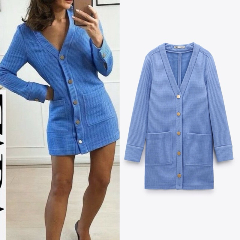 Áo/váy Zara  sz xs màu xanh