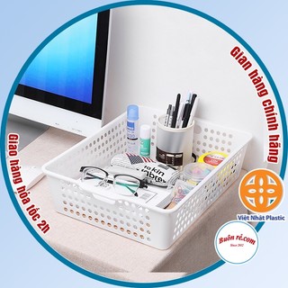 Khay nhựa chữ nhật, rổ nhựa a4 b5 nhựa việt nhật đủ màu