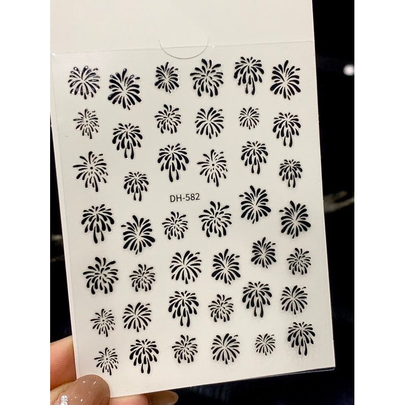 Sticker phao hoa nail