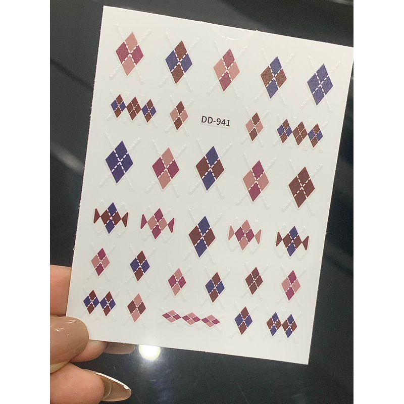 [Phụ Kiện Nail Chính Hãng]Sticker kẻ caro nail