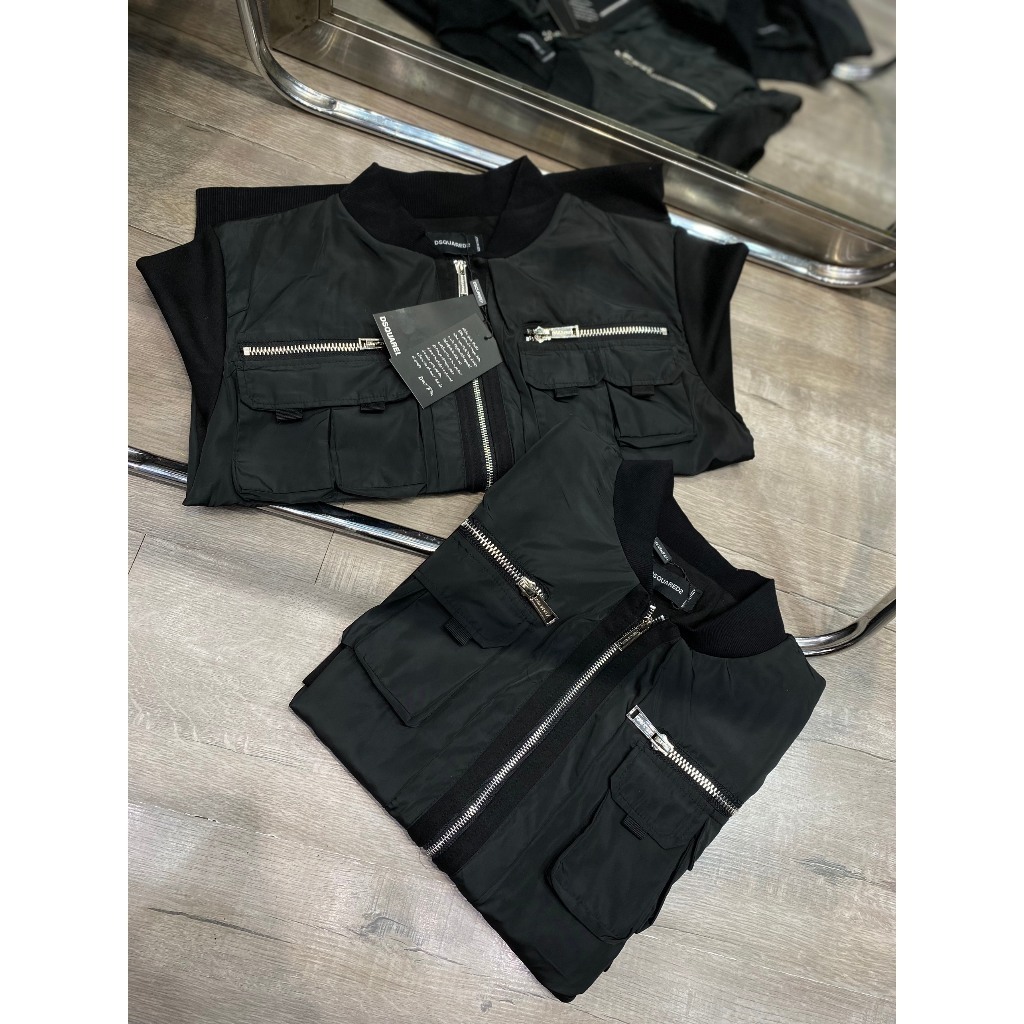 ÁO KHOÁC BOM.BER DS.QUARED22 ZIP TÚI HỘP🔝🔝🔝