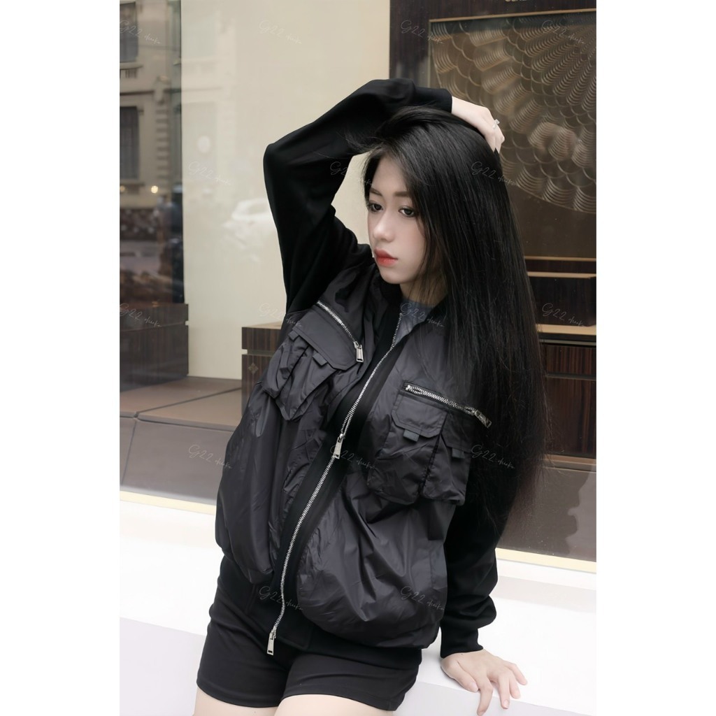 ÁO KHOÁC BOM.BER DS.QUARED22 ZIP TÚI HỘP🔝🔝🔝