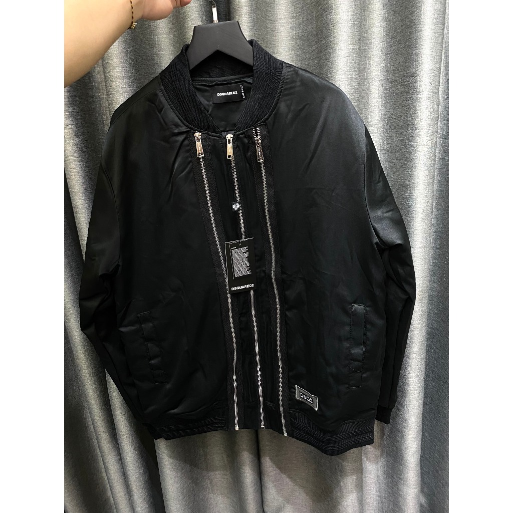 Áo Khoác da bom.ber ds2 zip Mẫu NeWW HÀNG SIÊU CẤP - TRẦN BÔNG 2 LỚP DÀY DẶN