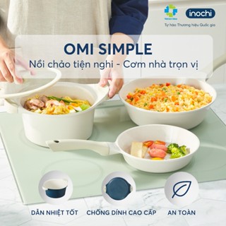 Nồi chảo chống dính Inochi cực cao cấp hàng Chính Hãng dùng được bếp từ có tay cầm cách nhiệt