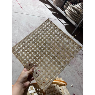Vỉ tre lục giác trang trí, phên tre vuông decor nhiều kích thước