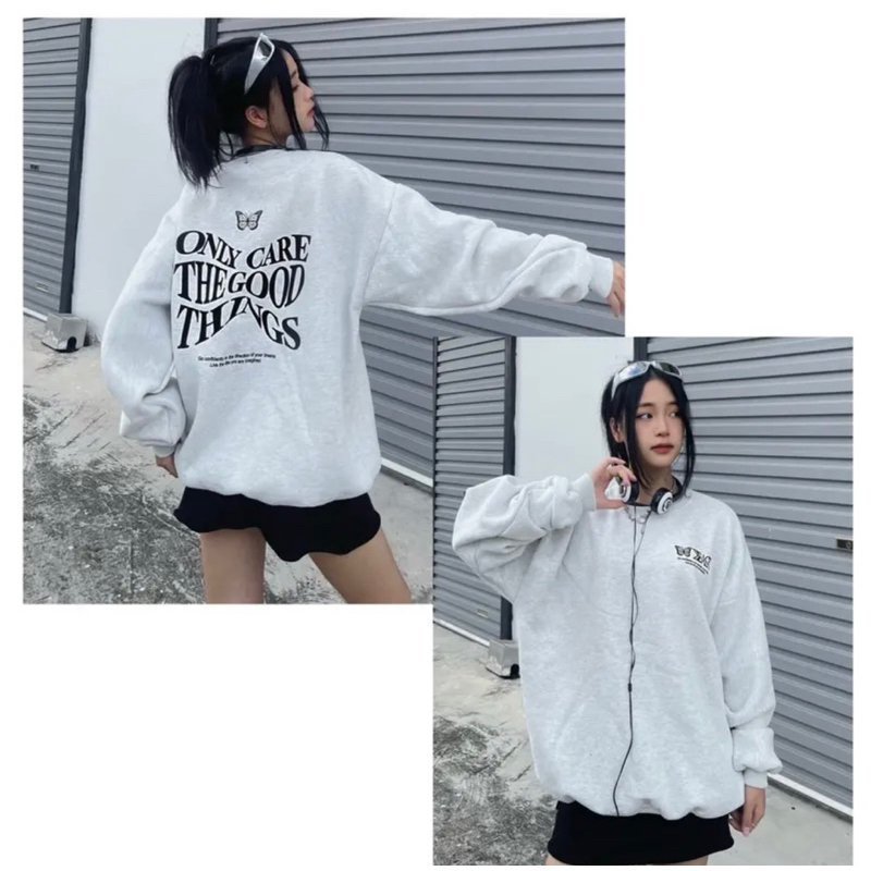 Áo Hoodie Nam Nữ Xám tiêu Form Rộng Unisex In Hình siêu nét - HD24