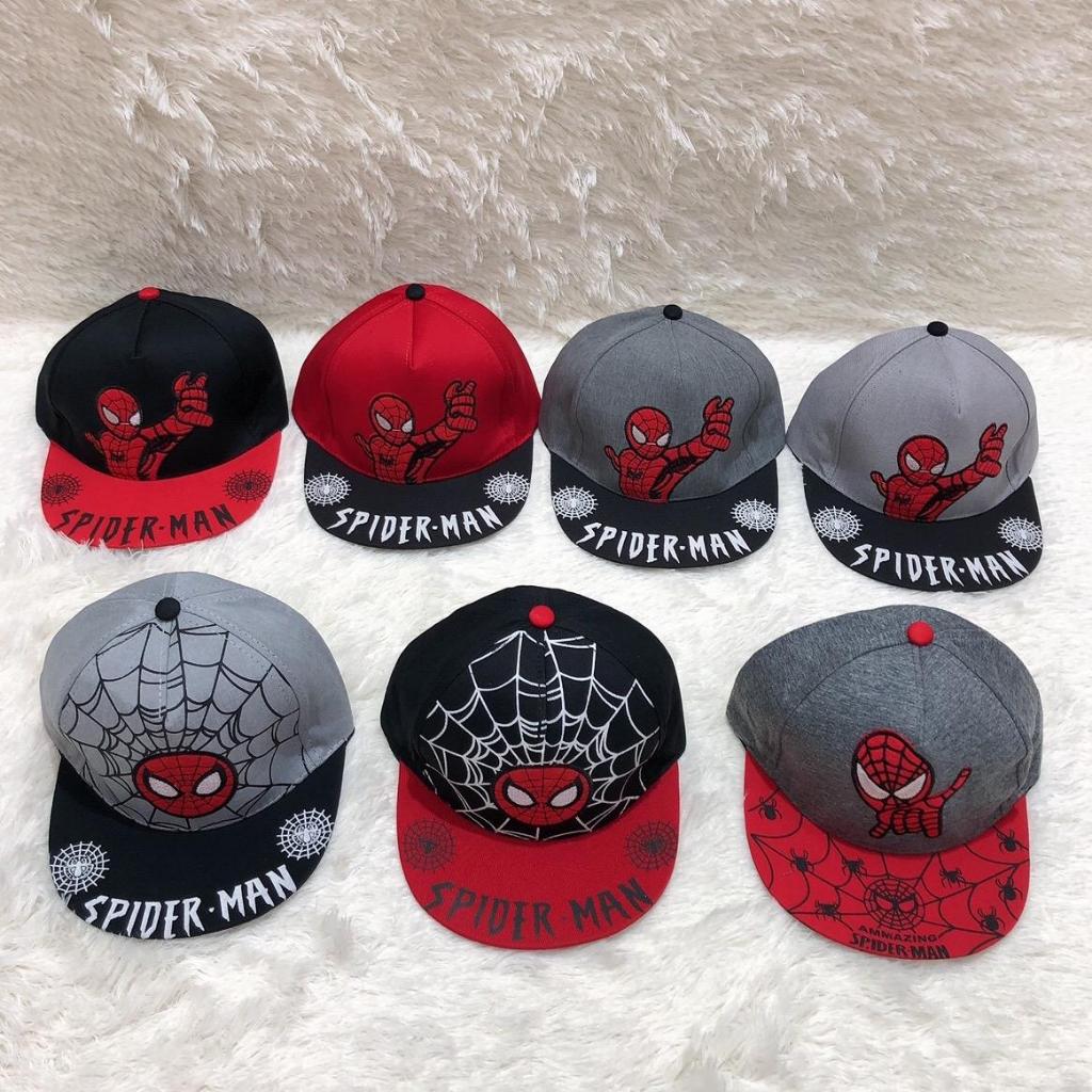 Mũ Cho Bé Trai - Mũ Hiphop Bé Trai Kiểu Dáng Người Nhện Spiderman Phù Hợp Bé Từ 3-8 Tuổi (Mũ HIPHOP)
