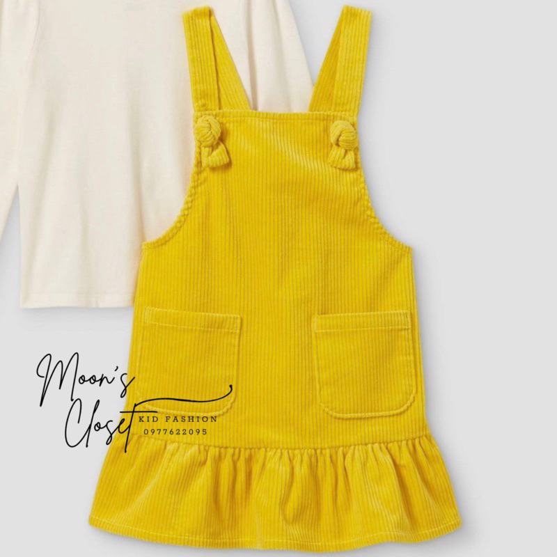 VN- Váy yếm nhung size 12m-5y